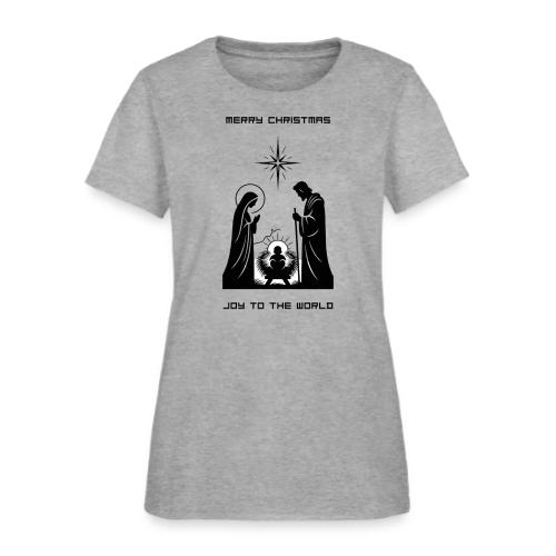 Joy to the World T-Shirt | Minimalist Nativity - Women's T-Shirt