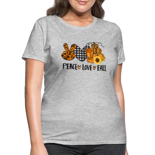 Peace love fall - Women's T-Shirt