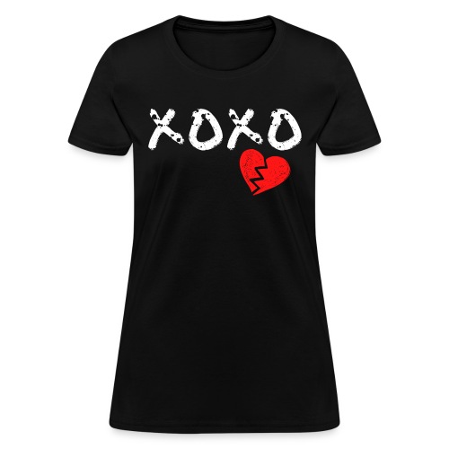 XOXO Heart Break (White & Red version) - Women's T-Shirt