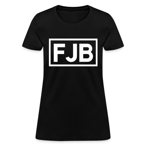 FJB Square Logo White Stamp - Women's T-Shirt