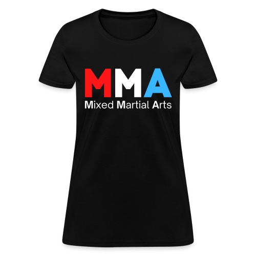 MMA Mixed Martial Arts (USA Red, White & Blue) - Women's T-Shirt