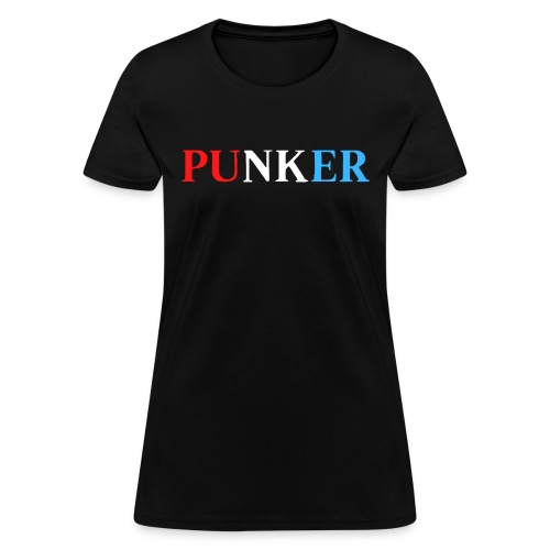 PUNKER USA (Red, White and Blue) - Women's T-Shirt