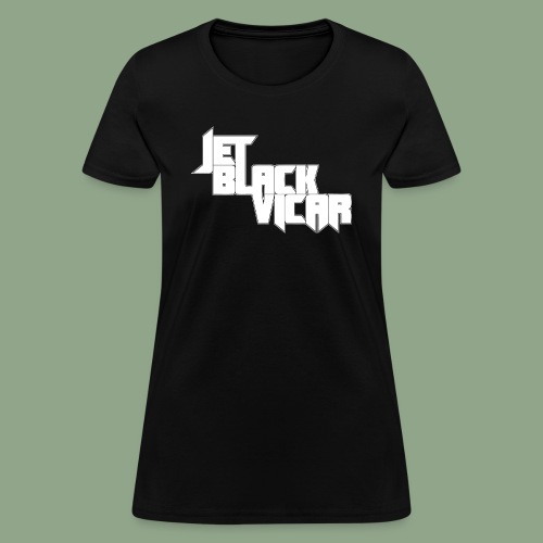 Jet Black Vicar logo (shirt) - Women's T-Shirt