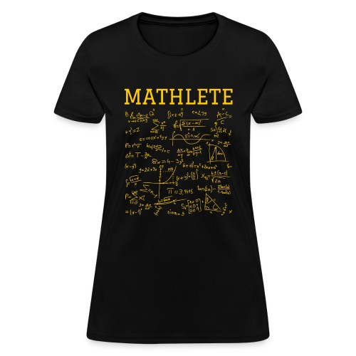 MATHLETE | Math Formula (Yellow Maize version) - Women's T-Shirt