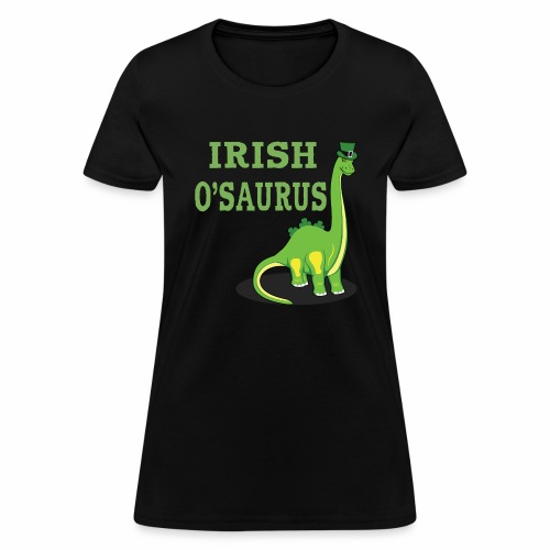 St Patrick's Day Irish Dinosaur St Paddys Shamrock - Women's T-Shirt