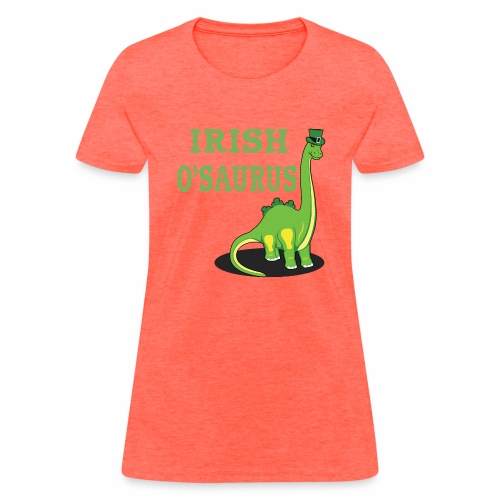 St Patrick's Day Irish Dinosaur St Paddys Shamrock - Women's T-Shirt
