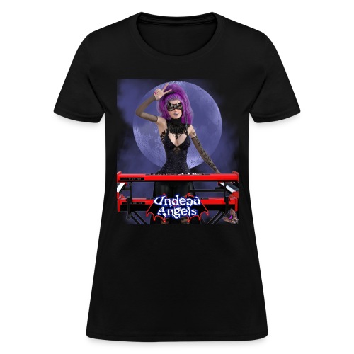 Undead Angels: Vampire Keyboardist Luna Full Moon - Women's T-Shirt