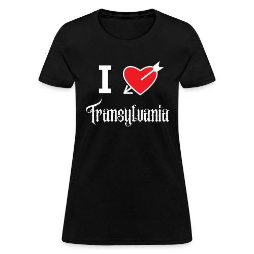 I love Transylvania (white letters version) - Women's T-Shirt
