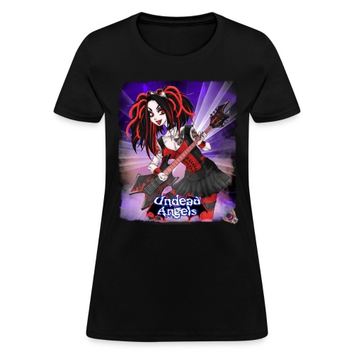 Undead Angels: Vampire Guitarist Crimson Classic - Women's T-Shirt