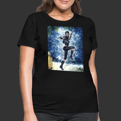Undead Angel Vampire Pirate Lassie F001 - Women's T-Shirt