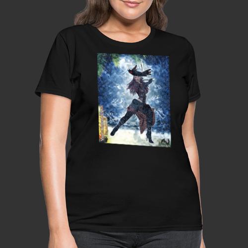Undead Angel Vampire Pirate Jacquotte F002 - Women's T-Shirt