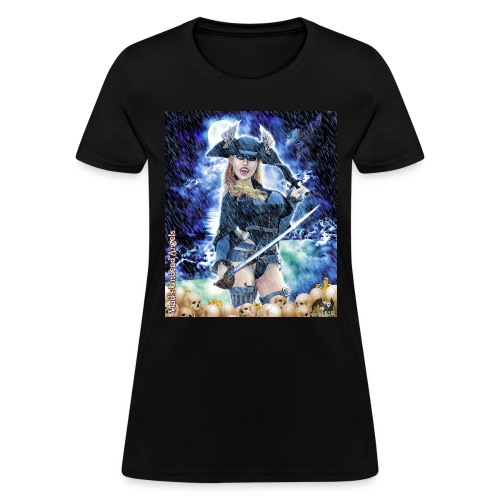 Undead Angel Vampire Pirate Rusila F006-NS - Women's T-Shirt