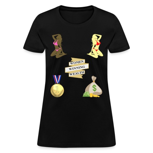 Women Winning Wealth - Hustler Mindset - Women's T-Shirt