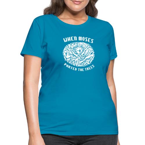 When Moses Parted the Trees Disc Golf Shirt - Women's T-Shirt
