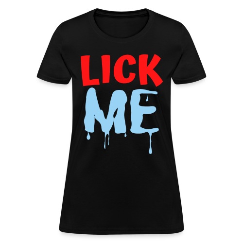 Lick ME (Red & Light Blue) - Women's T-Shirt