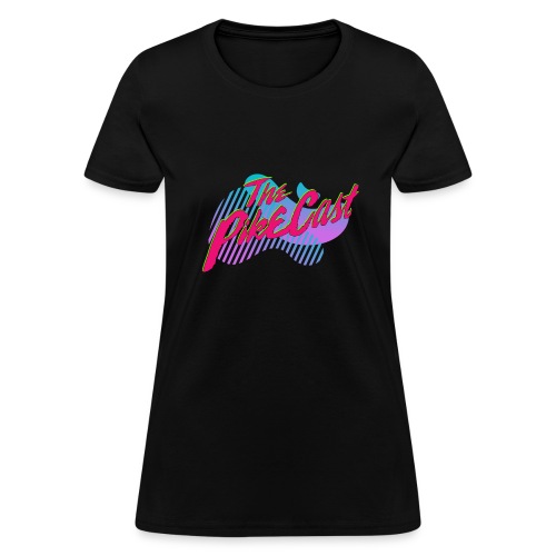 The PikeCast Synthwave Logo - Women's T-Shirt
