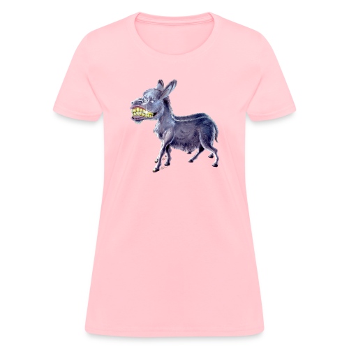 Funny Keep Smiling Donkey - Women's T-Shirt