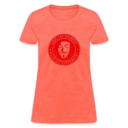 red love thy country - Women's T-Shirt