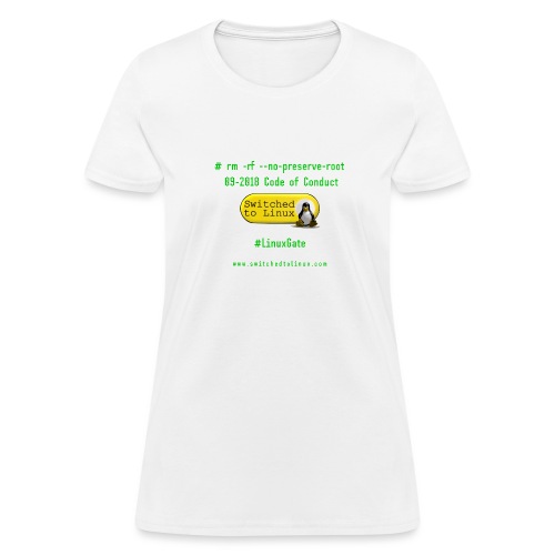 rm Linux Code of Conduct - Women's T-Shirt