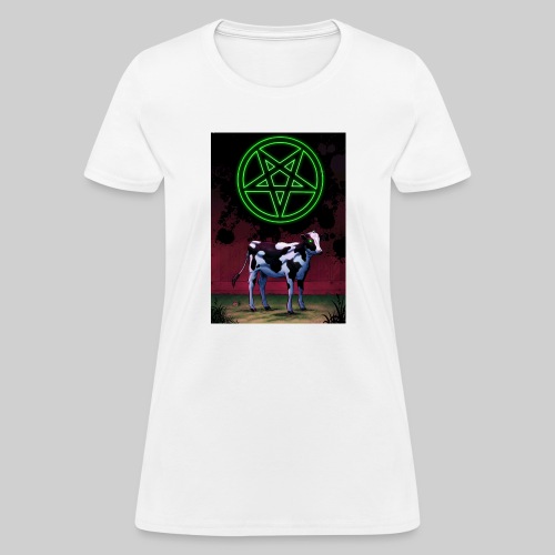 Satanic Cow - Women's T-Shirt