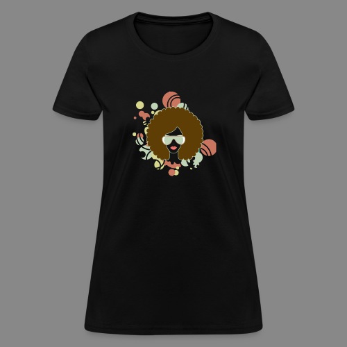 Brown Afro (Abstract) - Women's T-Shirt