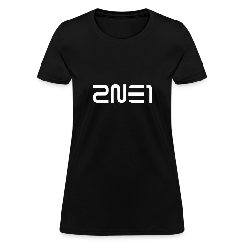 2NE1 Logo in White Women's V-Neck - Women's T-Shirt