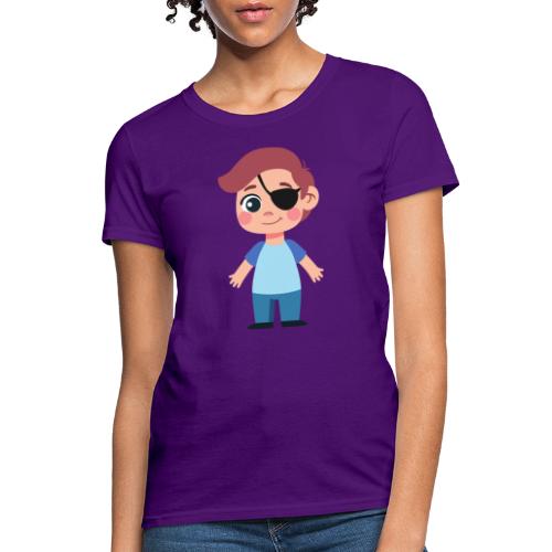 Boy with eye patch - Women's T-Shirt
