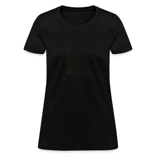 wineglassbottlelove2 copy png - Women's T-Shirt