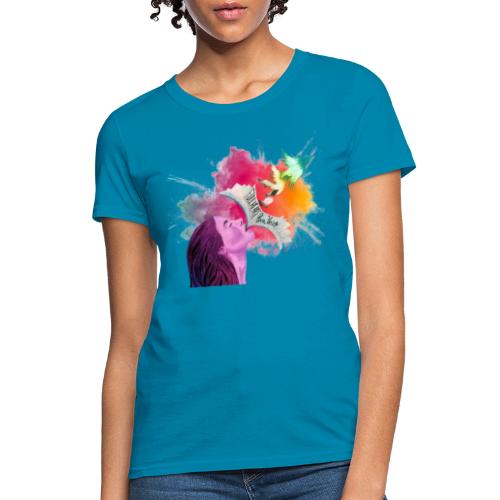 Cover Art, Color Burst Cut Out - Women's T-Shirt