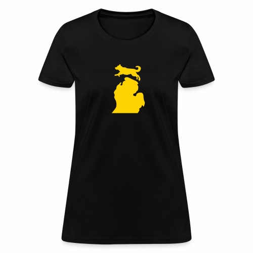 Bark Michigan Husky - Michigan Tech Colors - Women's T-Shirt