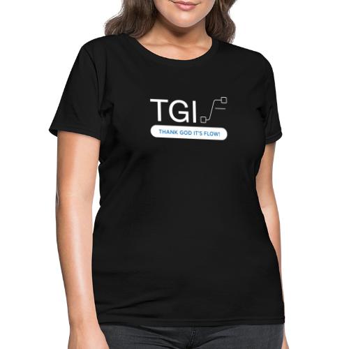 TGIF White on Black - Women's T-Shirt