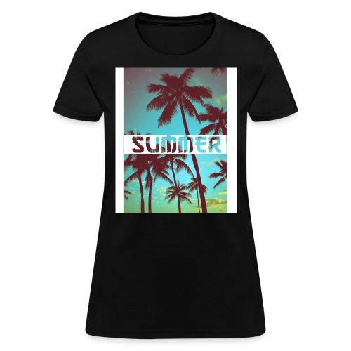 Palm Trees Cool Sunset T-Shirt - Women's T-Shirt
