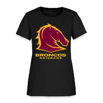 BRISBANE BRONCOS NRL TEAM LOGO PET TANK CAT OR DOG - Women's T-Shirt - black - Front