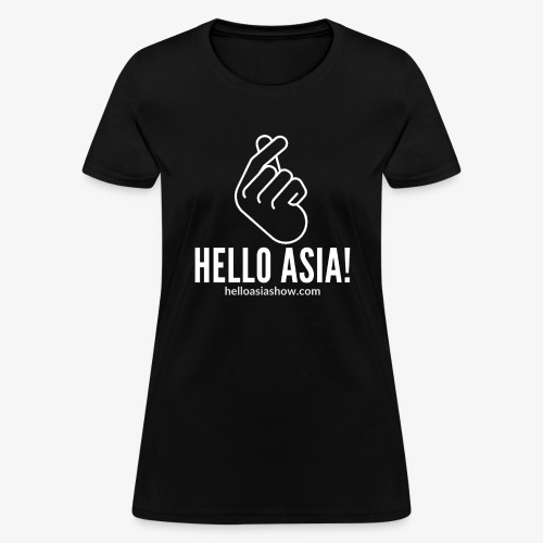 Hello Asia Logo clear white png - Women's T-Shirt