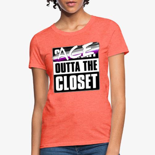 Ace Outta the Closet - Asexual Pride - Women's T-Shirt