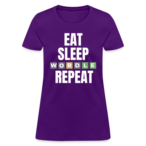 Eat Sleep WORDLE Repeat - Women's T-Shirt