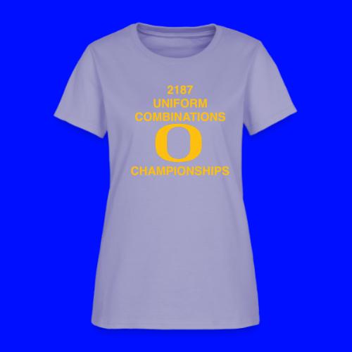 2187 UNIFORM COMBINATIONS O CHAMPIONSHIPS - Women's T-Shirt