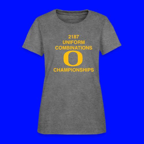 2187 UNIFORM COMBINATIONS O CHAMPIONSHIPS - Women's T-Shirt