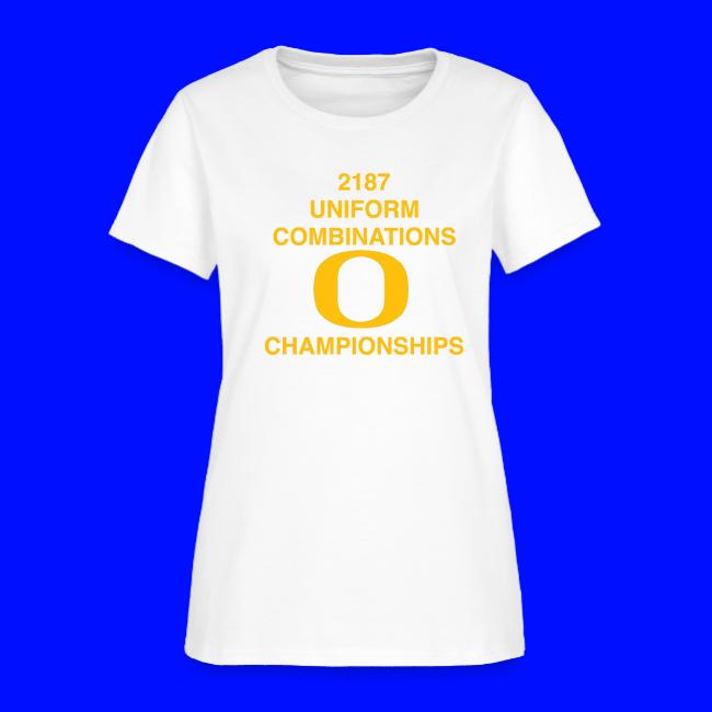 2187 UNIFORM COMBINATIONS O CHAMPIONSHIPS