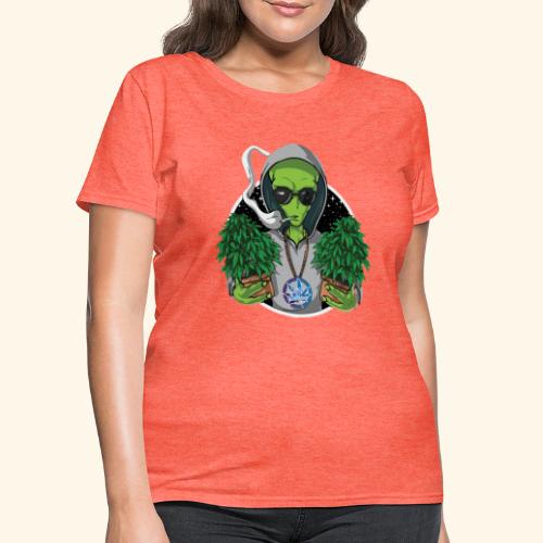 Alien Weed Strain Québec Chillicious Cannabis - Women's T-Shirt
