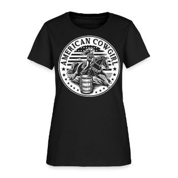 American Cowgirl - Women's T-Shirt - black - Front