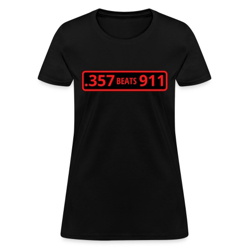 .357 Beats 911 (into a red rectangle) - Women's T-Shirt