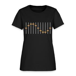 Fader Wave - Mixing Console Line Art Women's T-Shirt