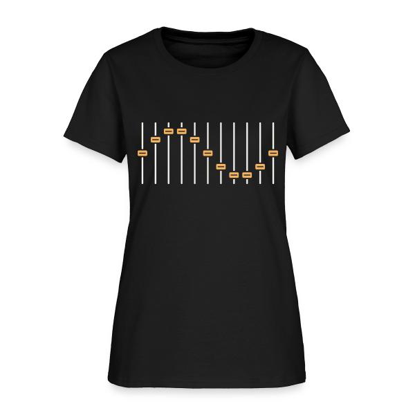 Fader Wave - Mixing Console Line Art Women's T-Shirt