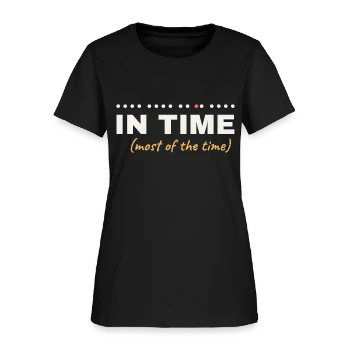 In Time (Most of the Time) - Musician Humor Women's T-Shirt