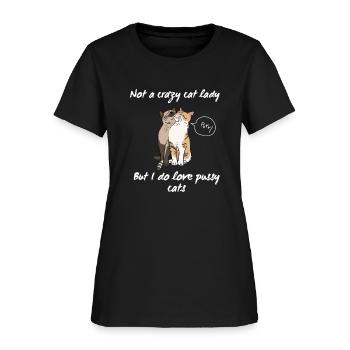 'Not A Crazy Cat Lady' - Women's T-Shirt - black - Front