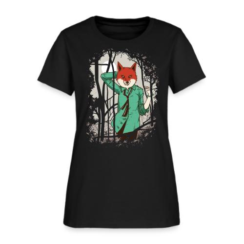 Alluring Fox Girl - Women's T-Shirt