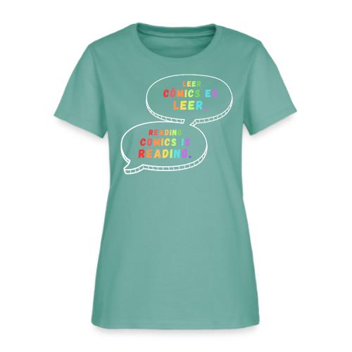 Reading Comics is Reading Rainbow Bilingual - Women's T-Shirt