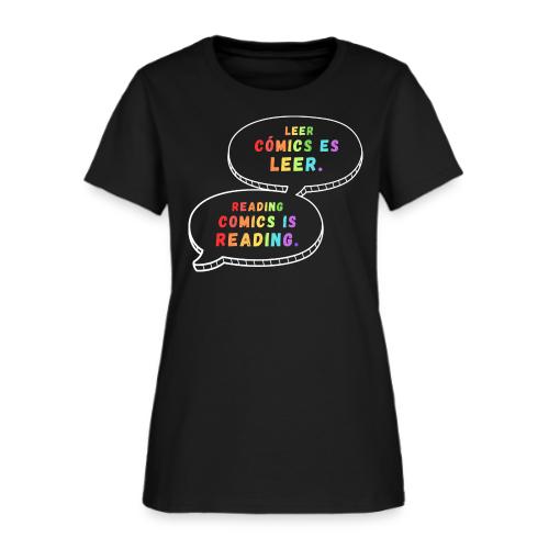 Reading Comics is Reading Rainbow Bilingual - Women's T-Shirt