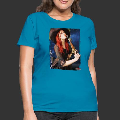 Live Undead Angels: Vamp Pirate Jacquotte w/Musket - Women's T-Shirt